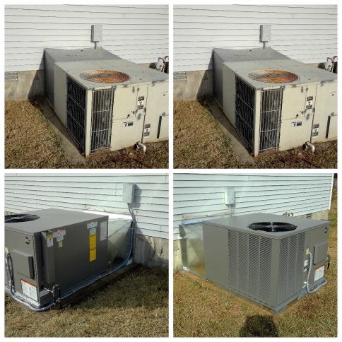 Before/after HVAC Fixes in Murfreesboro, TN